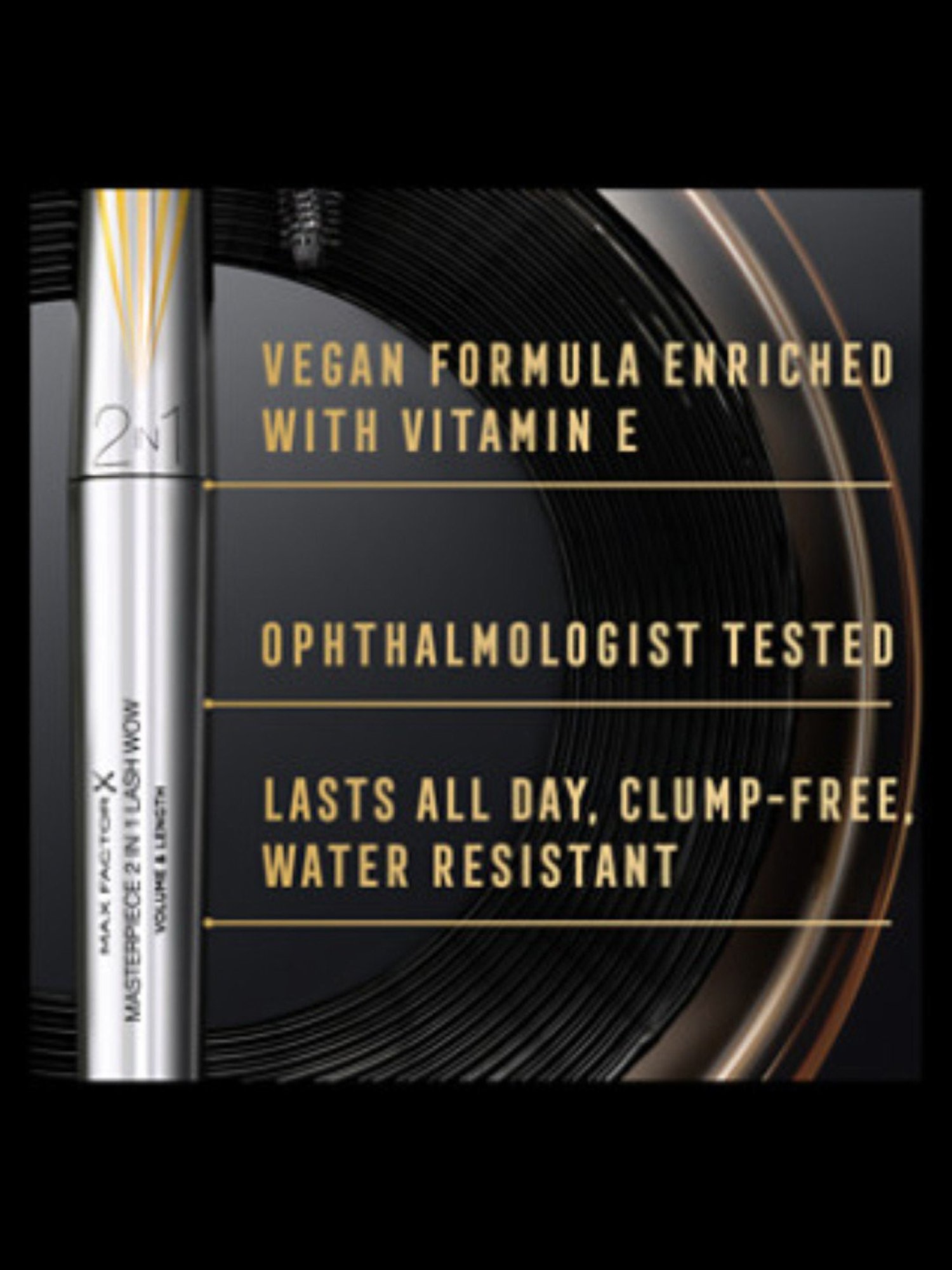 Max Factor Masterpiece 2 IN 1 Lash Wow Mascara 01 Black - 7 ml