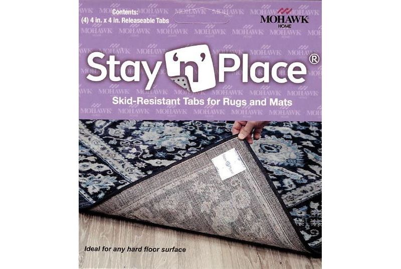 4"x4" Stay 'n' Place Adhesive Rug Tabs Ivory - Mohawk Home