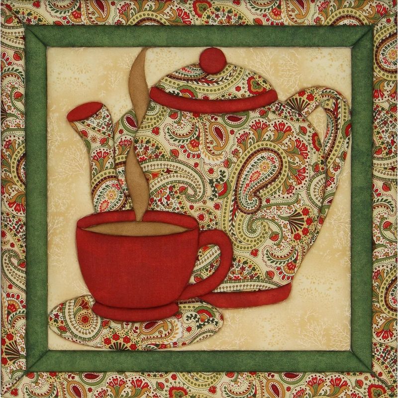 Quilt-Magic No Sew Wall Hanging Kit-Teapot