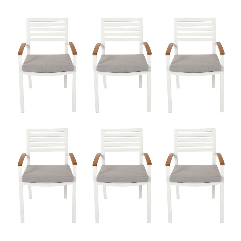 7pc Aluminum and Poly Lumber Patio Dining Set - Nuu Garden