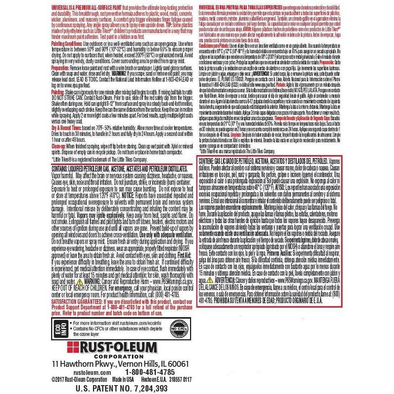 Rust-Oleum 12oz Universal Spray Paint White