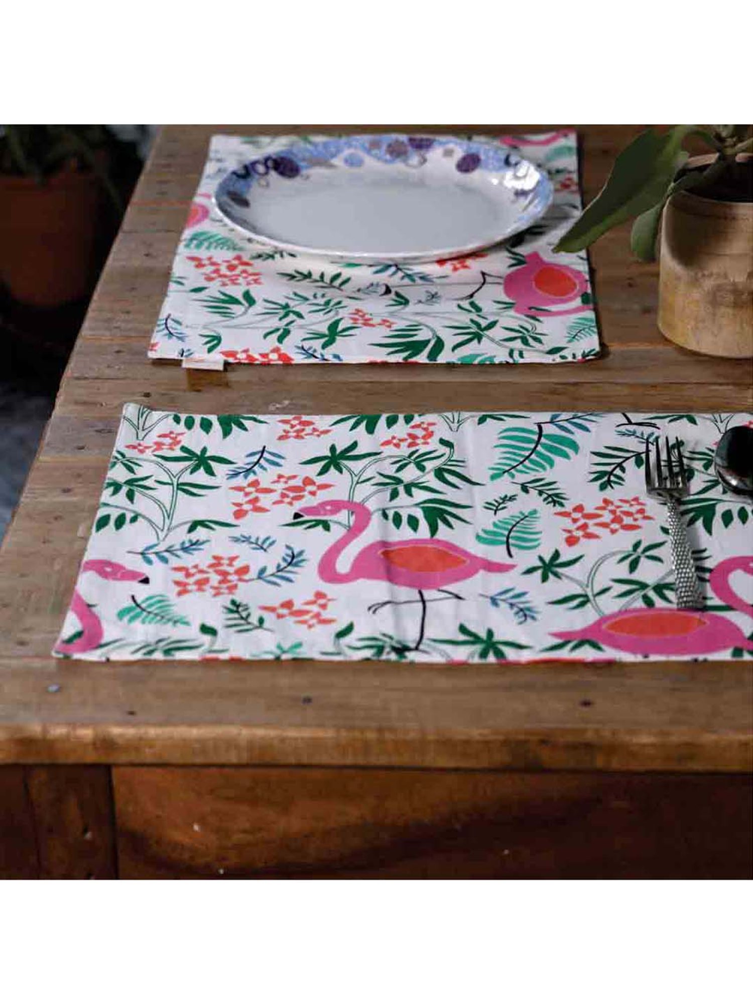Fanusta Manzhar Off White 200 TC Placemats - Set of 6