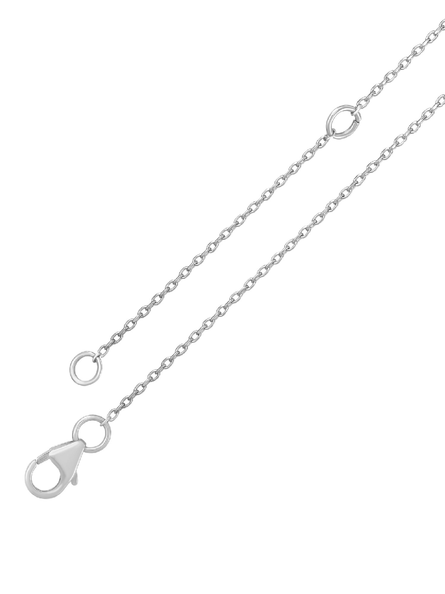 Ornate Jewels 925 Silver AAA Grade American Diamond MUMMY Pendant with 18-inch Chain