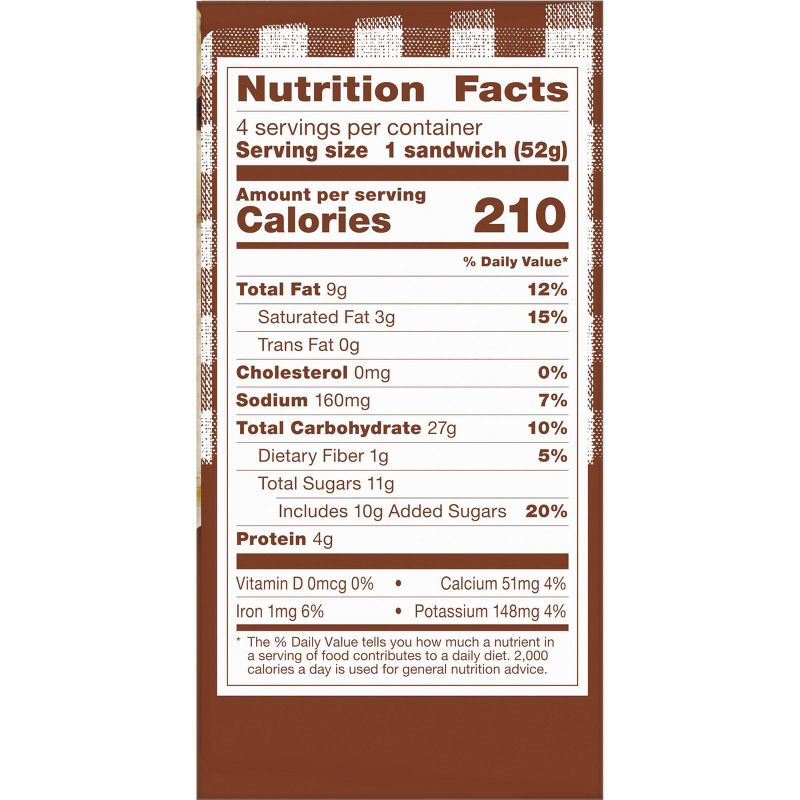 Smucker's Uncrustables Frozen Chocolate Flavored Hazelnut Spread Sandwich - 7.2oz/4ct