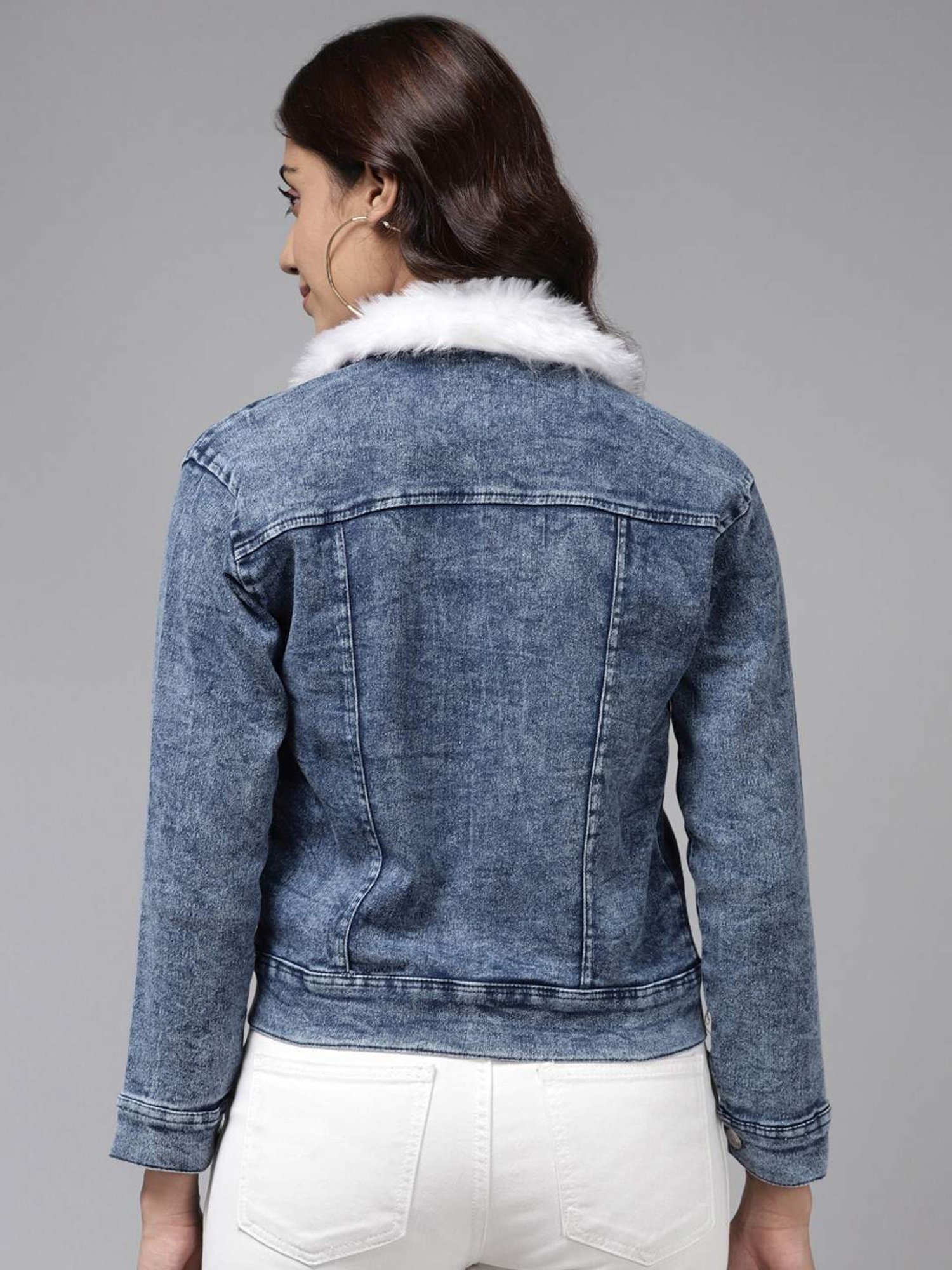 Aarika Blue Regular Fit Jacket