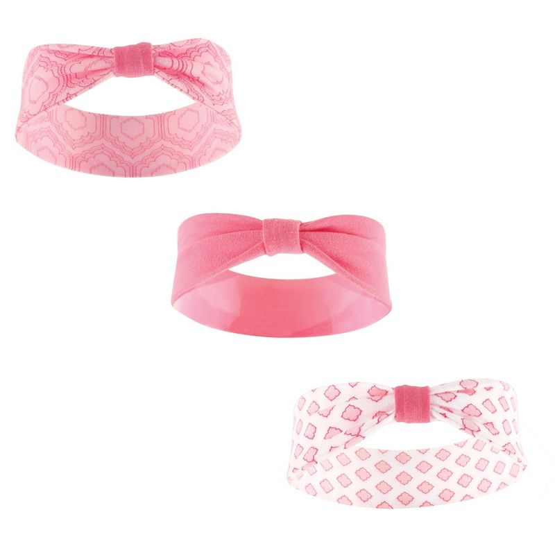 Yoga Sprout Baby and Toddler Girl Cotton Headbands 3pk, Moroccan, 12-24 Months