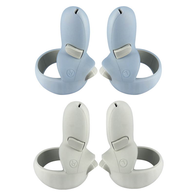 2 Pairs Oculus Quest 2 Elite Washable Silicone Handle Protective Cover