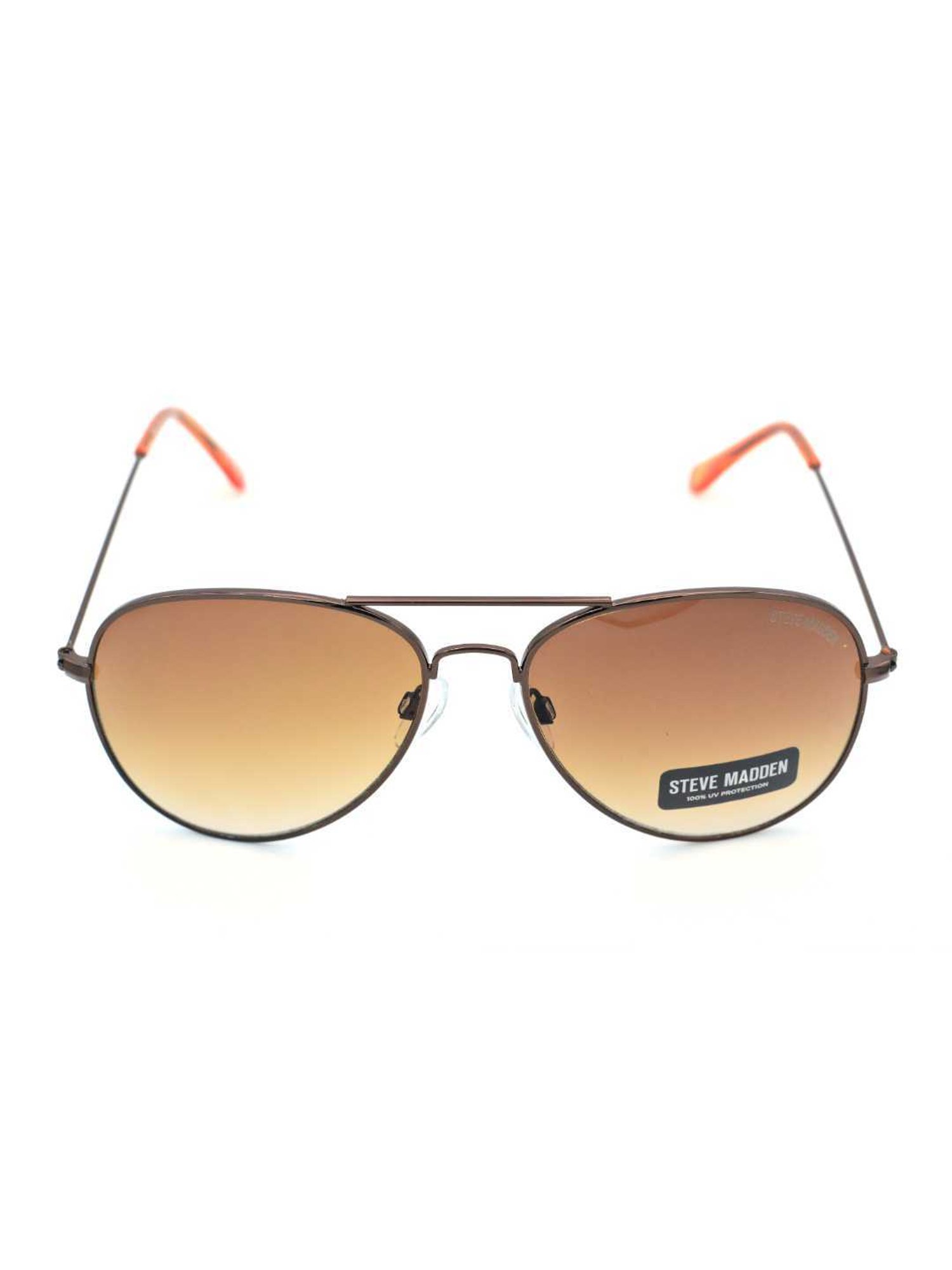 STEVE MADDEN Gold Oversize Irregular Unisex Sunglasses