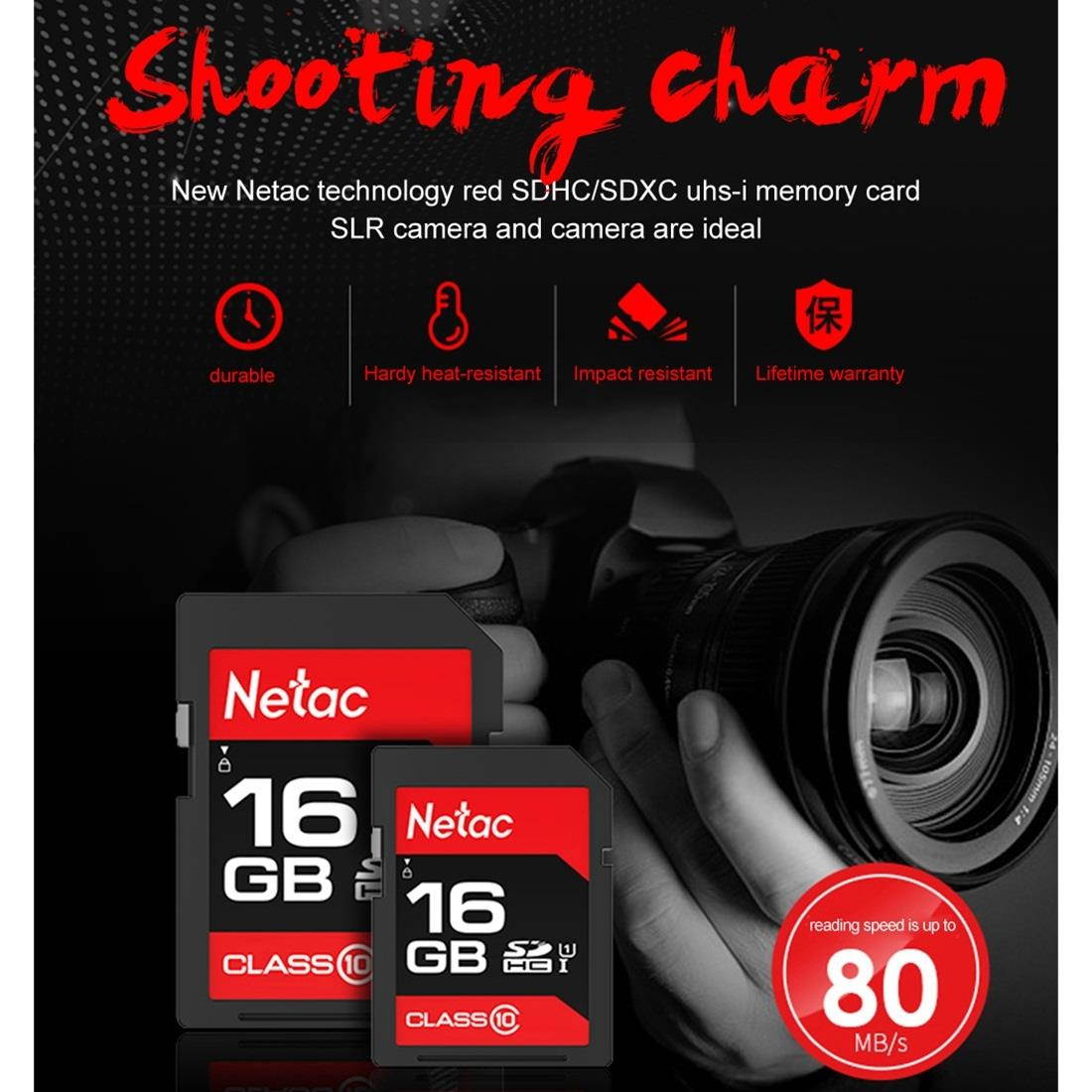 Netac P600 16GB UHS-I U1 Class10 SLR Digital Camera Memory Card SD Card