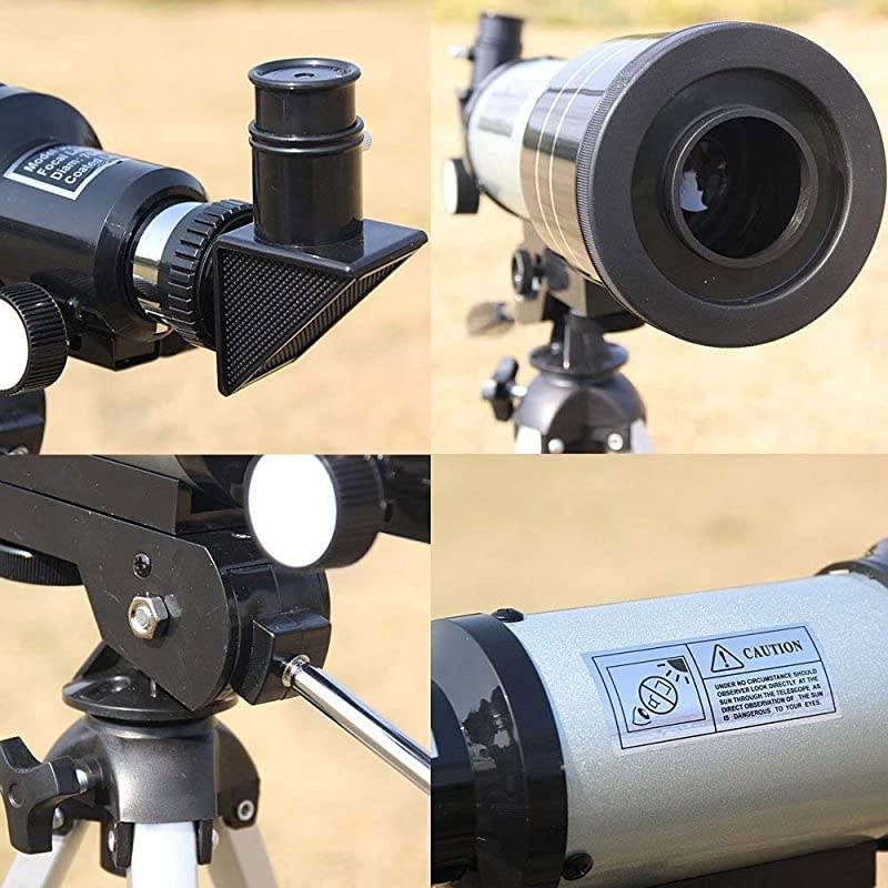 Professional Space Astronomical Monocular Telescope with Barlow Lens Eyepiece and Tripod and Moon Filter