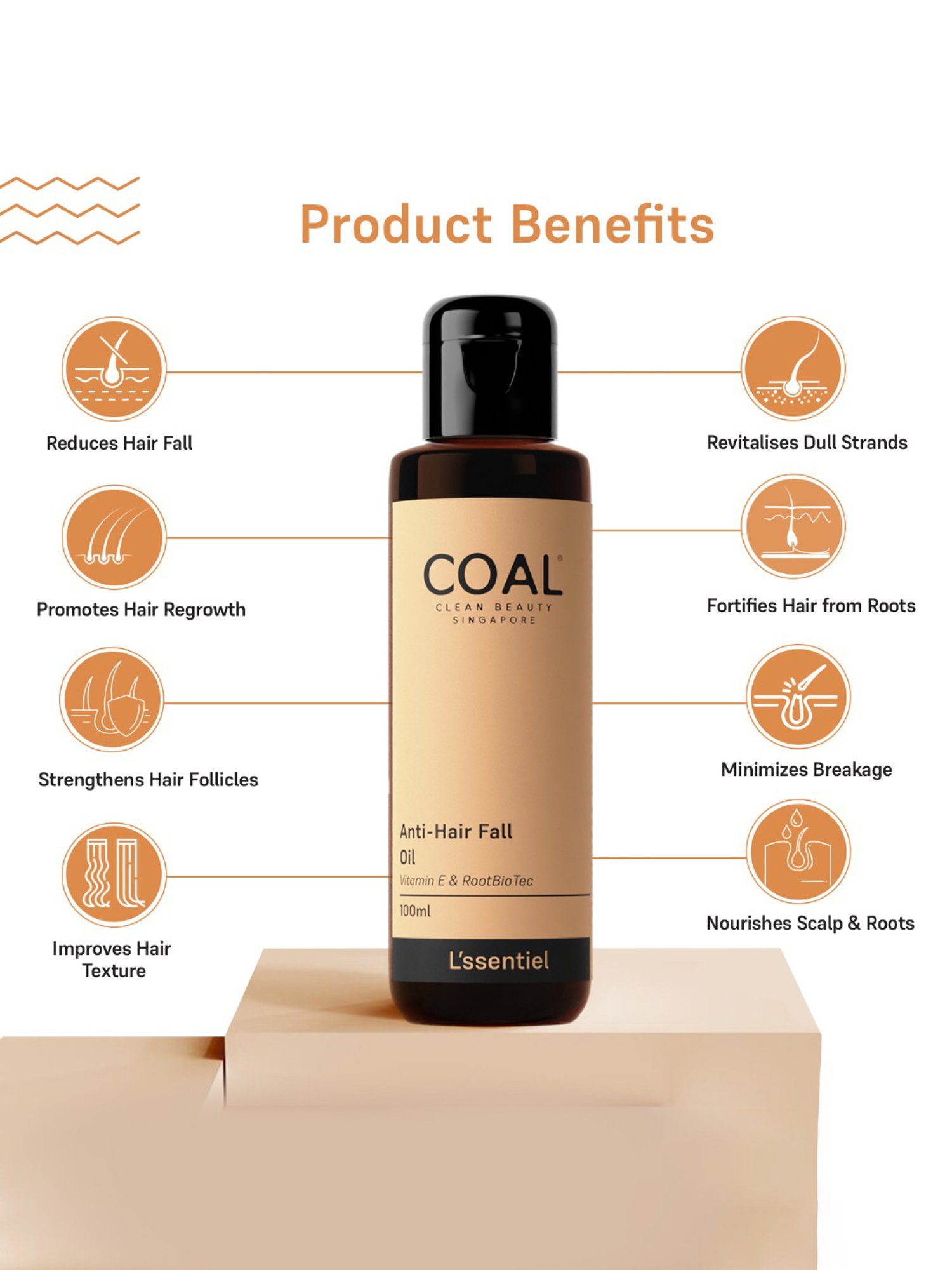 COAL Clean Beauty Anti-Hair Fall Oil - 100 ml