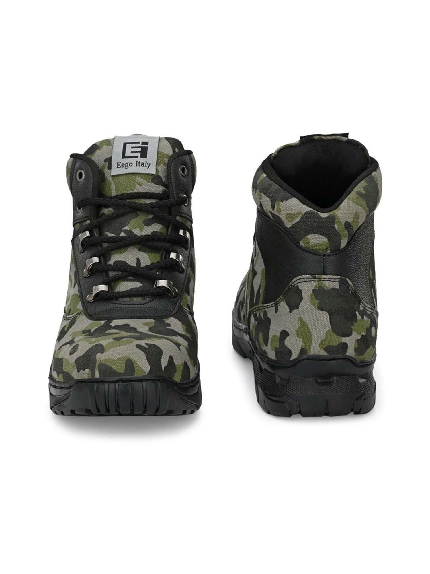 Eego Italy Men's Green Casual Boots