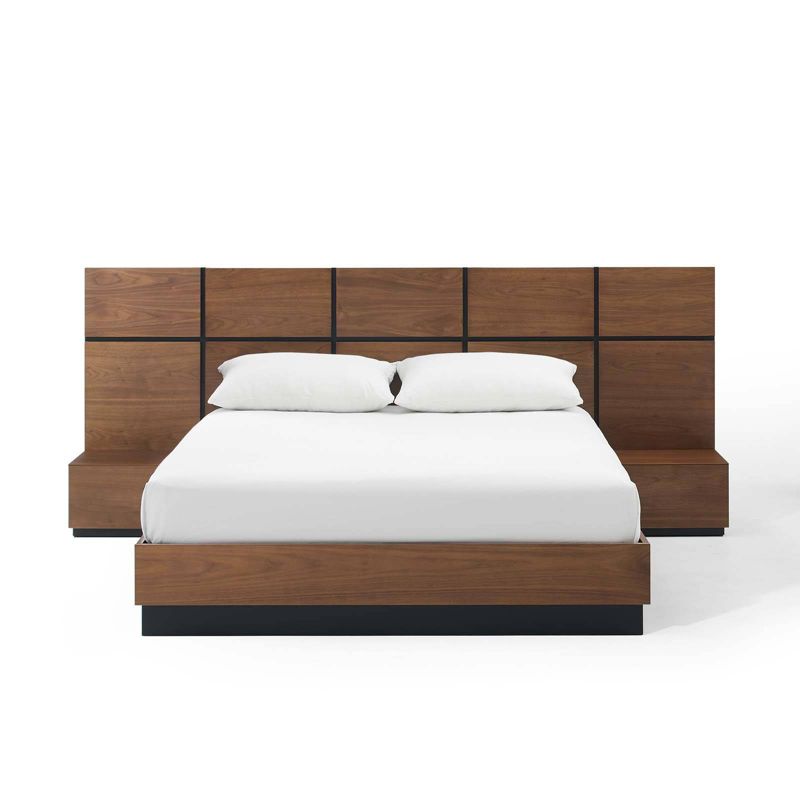 4pc Twin Radiance Platform Bed Bundle Natural Maple/White - Nexera - Nexera