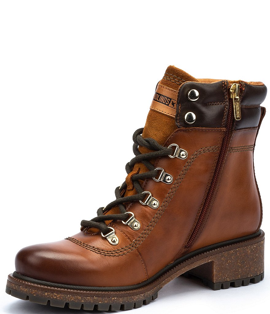 Pikolinos Aspe W9Z Leather Lace-Up Hiker Booties