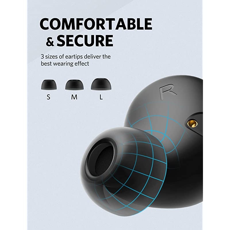 Wireless Earbuds  Free Bluetooth 50 Earbuds with Wireless Charging Case IPX7 Waterproof inEar Earphones with USB C Port Deep Bass Wireless Headphones for 30H Playtime Builtin Mic