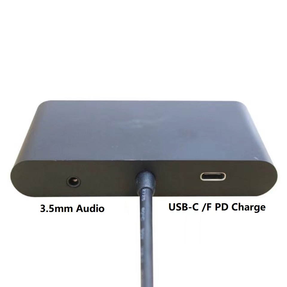 5 in 1 USB C HUB Type-C to VGA + Audio + 1000M LAN + 60W PD + USB3.0 Converter, USB-C HUB, Support 1000Mbps Ethernet, 20V 3A PD Fast Charging and 1080p HD Video Output for New MacBook ChromeBook.