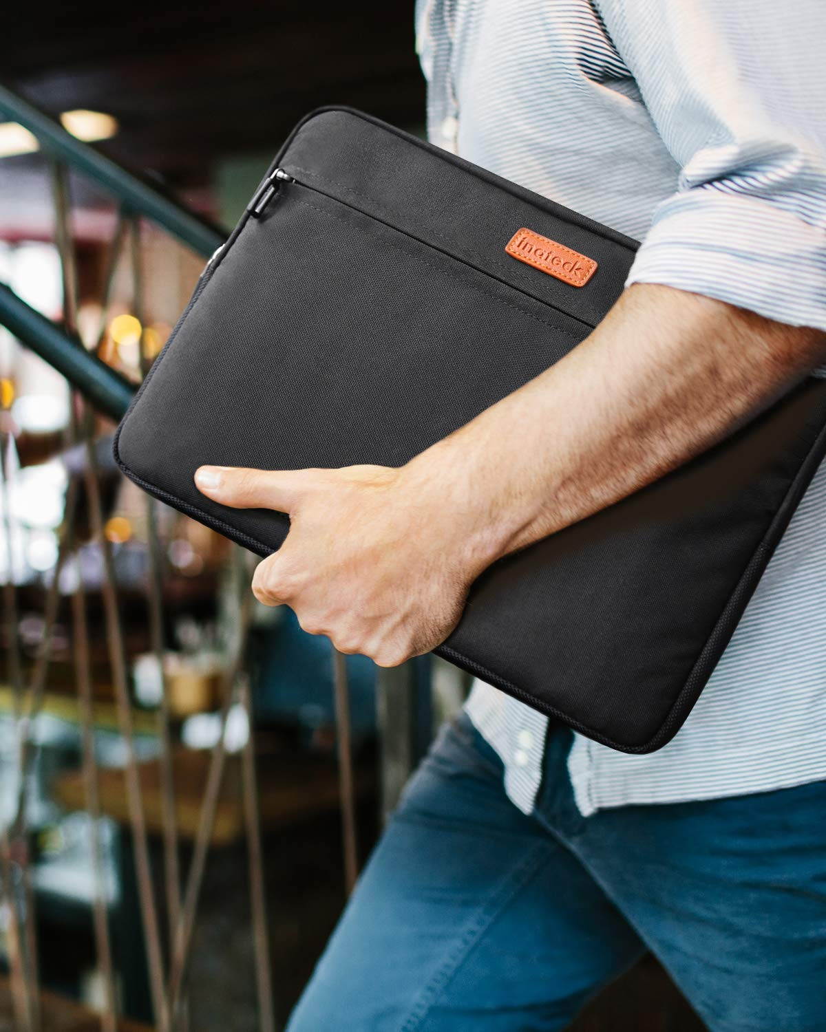 Inateck 13-13.3" MacBook Air/Pro Retina Sleeve Carrying Case Cover Protective Bag, Water Repellent - Black (LC1300B)