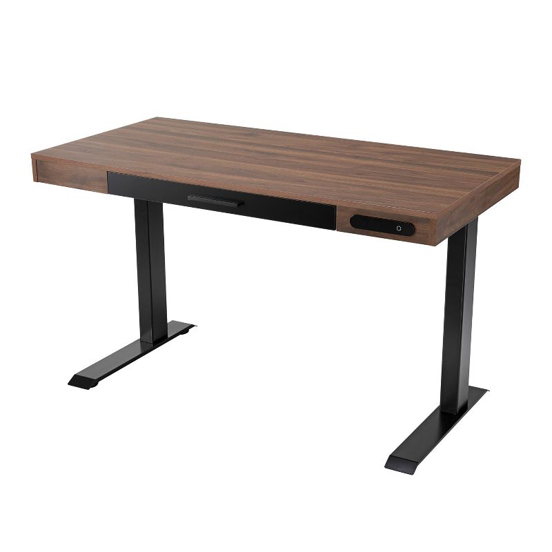 47" Adjustable Desk Walnut - Home Essentials