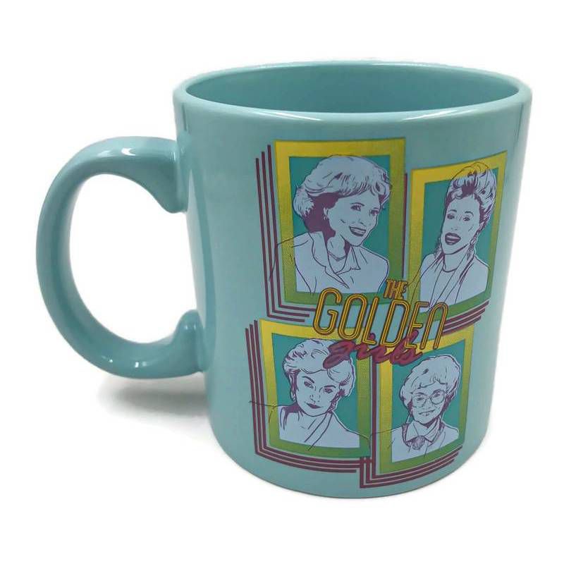 Golden Girls 20oz Ceramic Retro Squares Mug  - Silver Buffalo