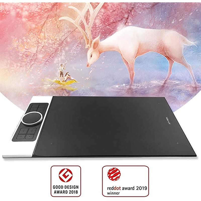 Deco Pro Medium 11x6 Inch Digital Graphics Drawing Tablet Ultrathin Digital Pen Tablet with Tilt Function,8 Shortcut Keys,Battery-Free Stylus 8192 Pen Pressure