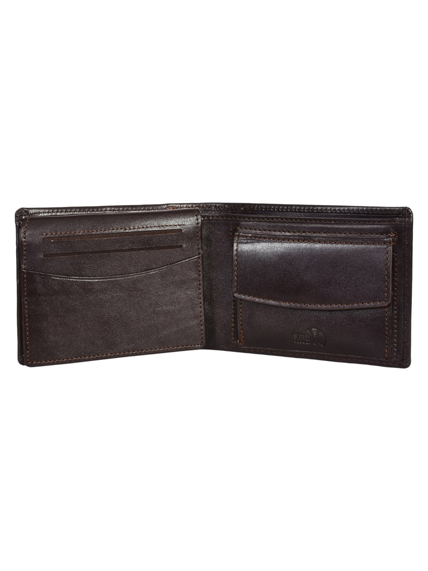 SASSORA BELLA Brown Leather RFID Bi-Fold Wallet