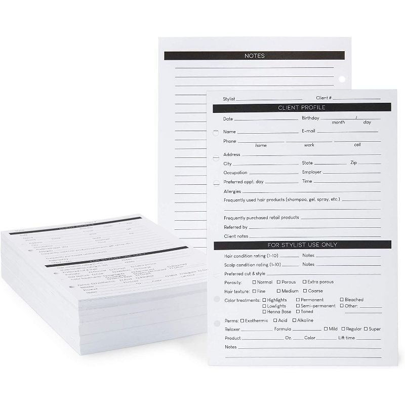 White Card Stock Half Fold Greeting Cards for DIY Craft, Notes, Glossy and Matte (8.5 x 5.5 In Folded, 100 Sheets)