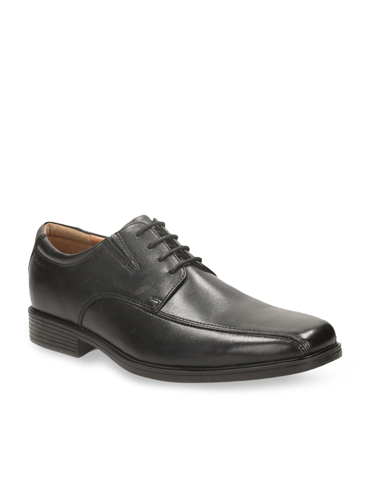 Clarks Men's Tilden Walk Black Derby Shoes