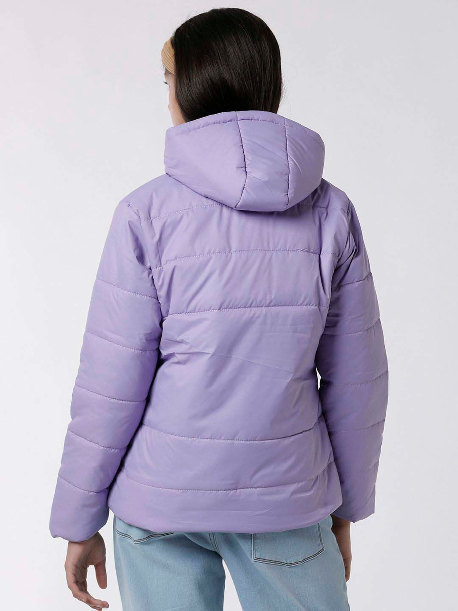 Kate & Oscar Kids Purple Regular Fit Full Sleeves Jacket