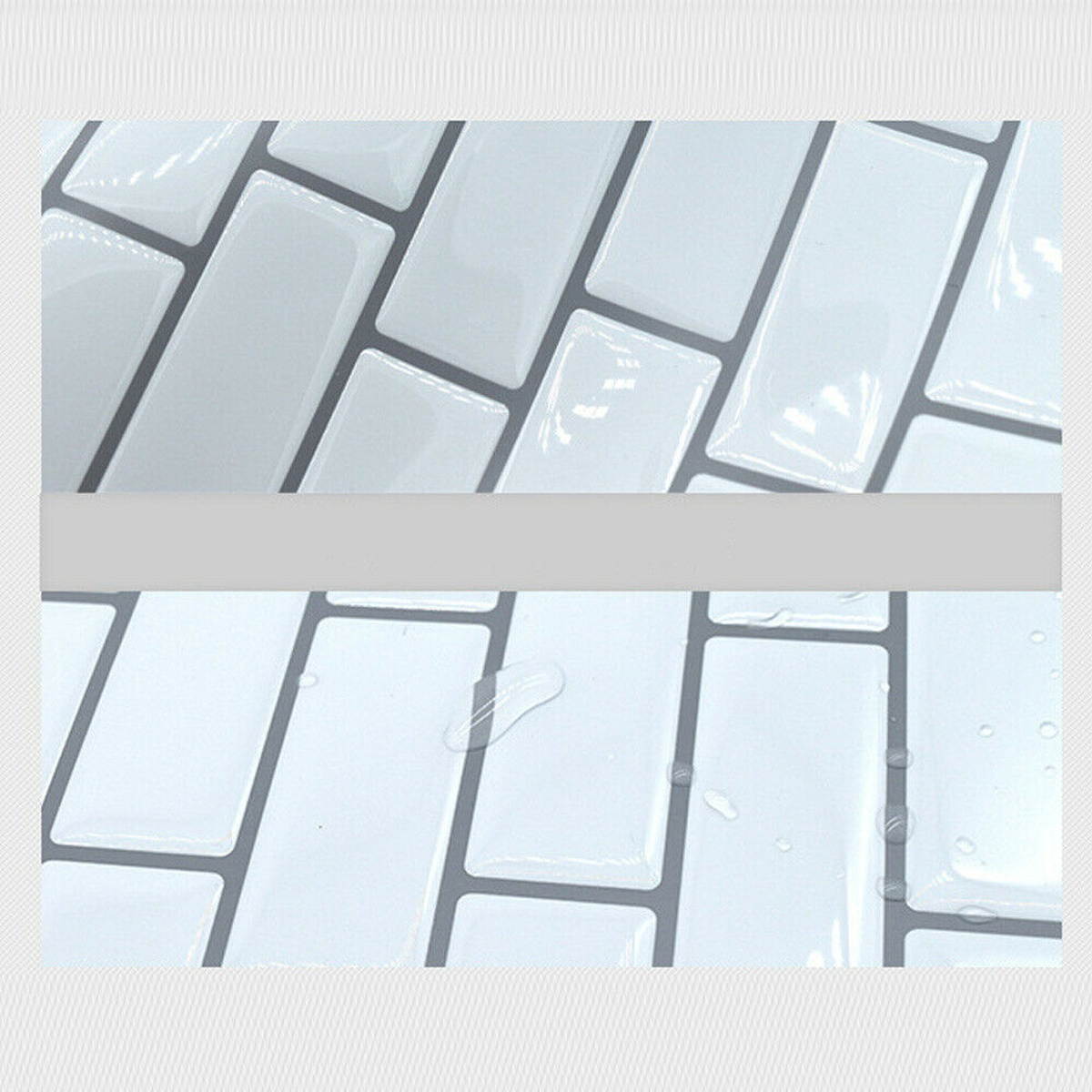 3D Self Adhesive Wall Tiles Pattern Wall Stickers Kitchen Bathroom Home Decorations