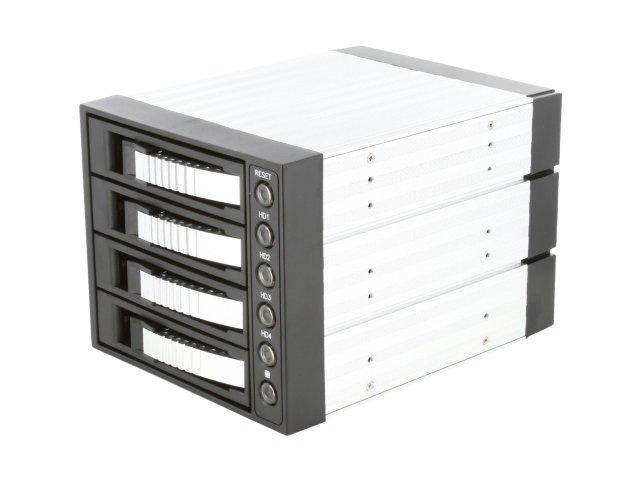 iStarUSA BPU-340SATA-RED 3x5.25" to 4x3.5" SAS/SATA 6.0 Gb/s Hot-Swap Cage