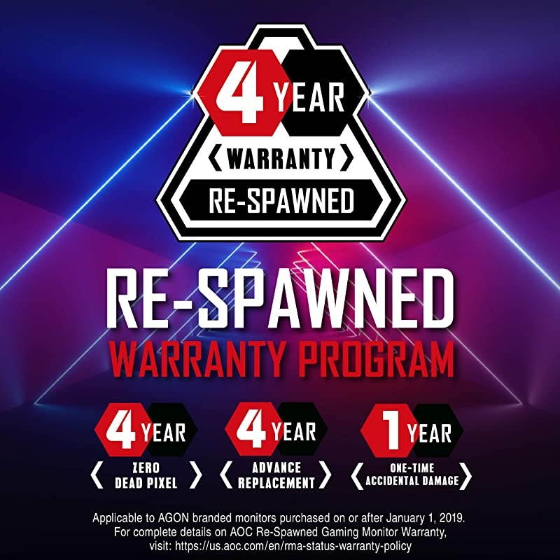 AGON Curved Gaming Monitor 49" (AG493UCX), Dual QHD 5120x1440 @ 120Hz, VA Panel, 1ms 120Hz Adaptive-Sync, 121% sRGB, Height Adjustable, 4-Yr Zero Dead Pixels Manufacturer Guarantee