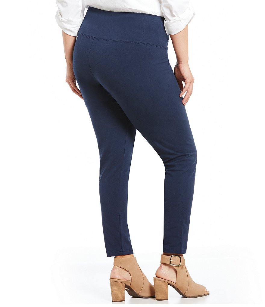 Intro Plus Size Bella Solid Double Knit Slim Her Leggings