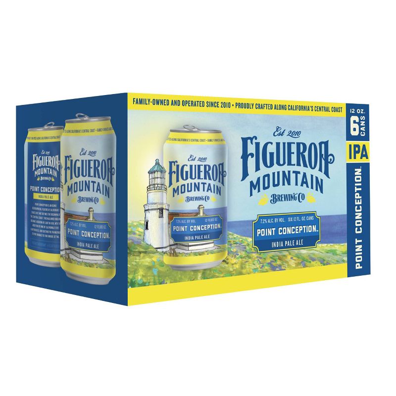 Figueroa Mountain Point Conception IPA Beer - 6pk/12 fl oz Cans