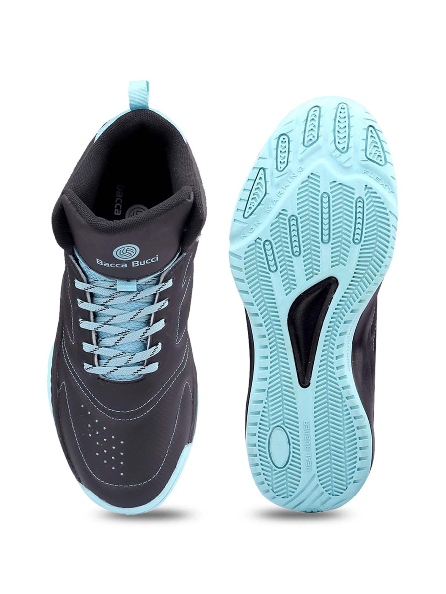 Bacca Bucci Men's COURTFLEX Black Basketball Shoes