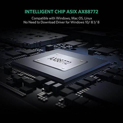 Ethernet Adapter USB 20 to 10100 Network RJ45 LAN Wired Adapter for  Switch Wii Wii U MacBook Chromebook Windows 10 81 Mac OS Surface Pro Linux ASIX AX88772 Chipset Black