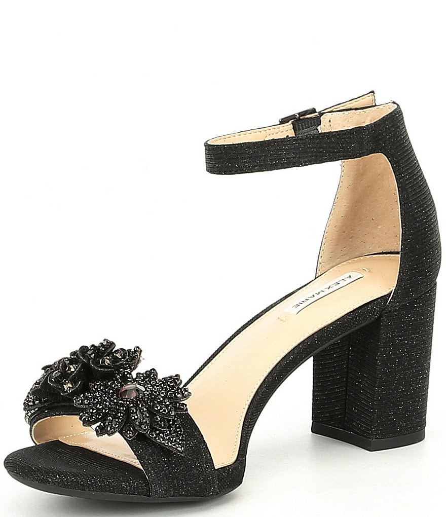 Alex Marie Harlean Ornament Detail Block Heel Dress Sandals