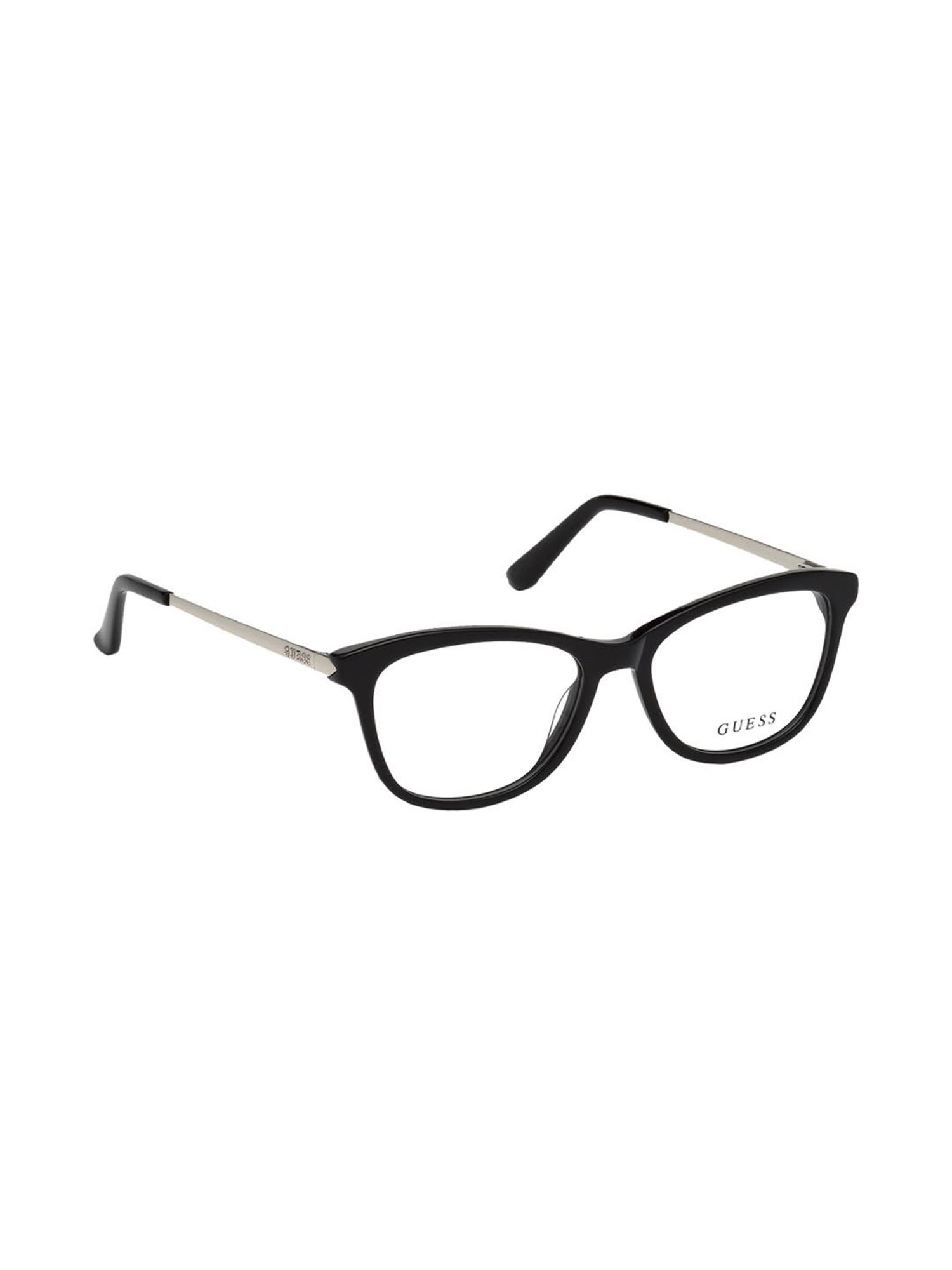 Guess Black Beveled Eye Frames for Women