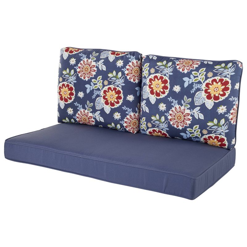 Jordan French Edge Chaise Lounge Cushion - Cabana Stripe Turquoise