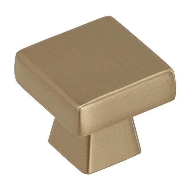 Amerock A55271 BBZ 1.19 in. Blackrock Square Cabinet Knob - Golden Champagne