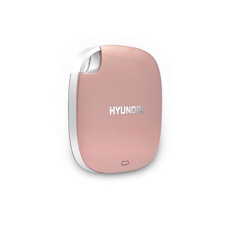 Hyundai 512GB Ultra Portable External SSD for PC/Mac/Mobile, USB-C USB 3.1  - Rose Gold (HTESD500RG)