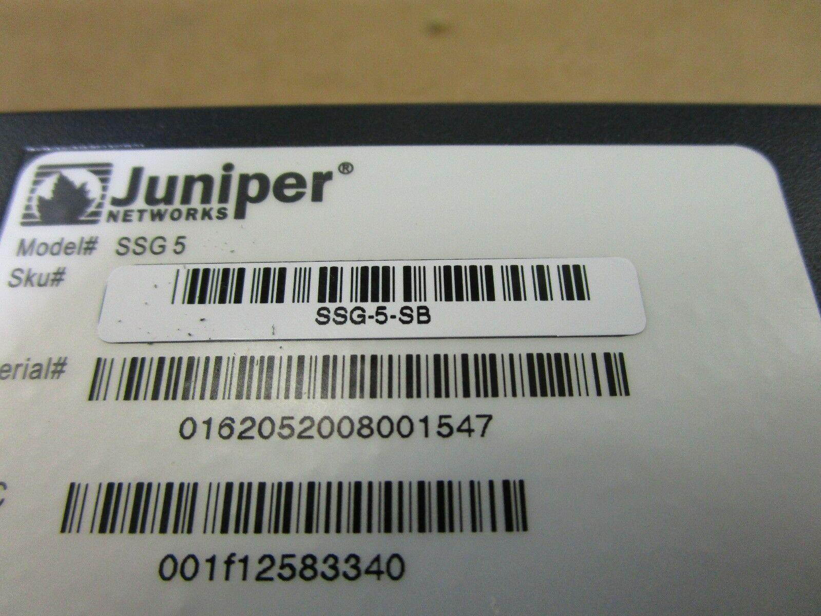 Lot of 3 Juniper Networks SSG5 VPN Firewall Security SSG-5-SB without AC Adapter