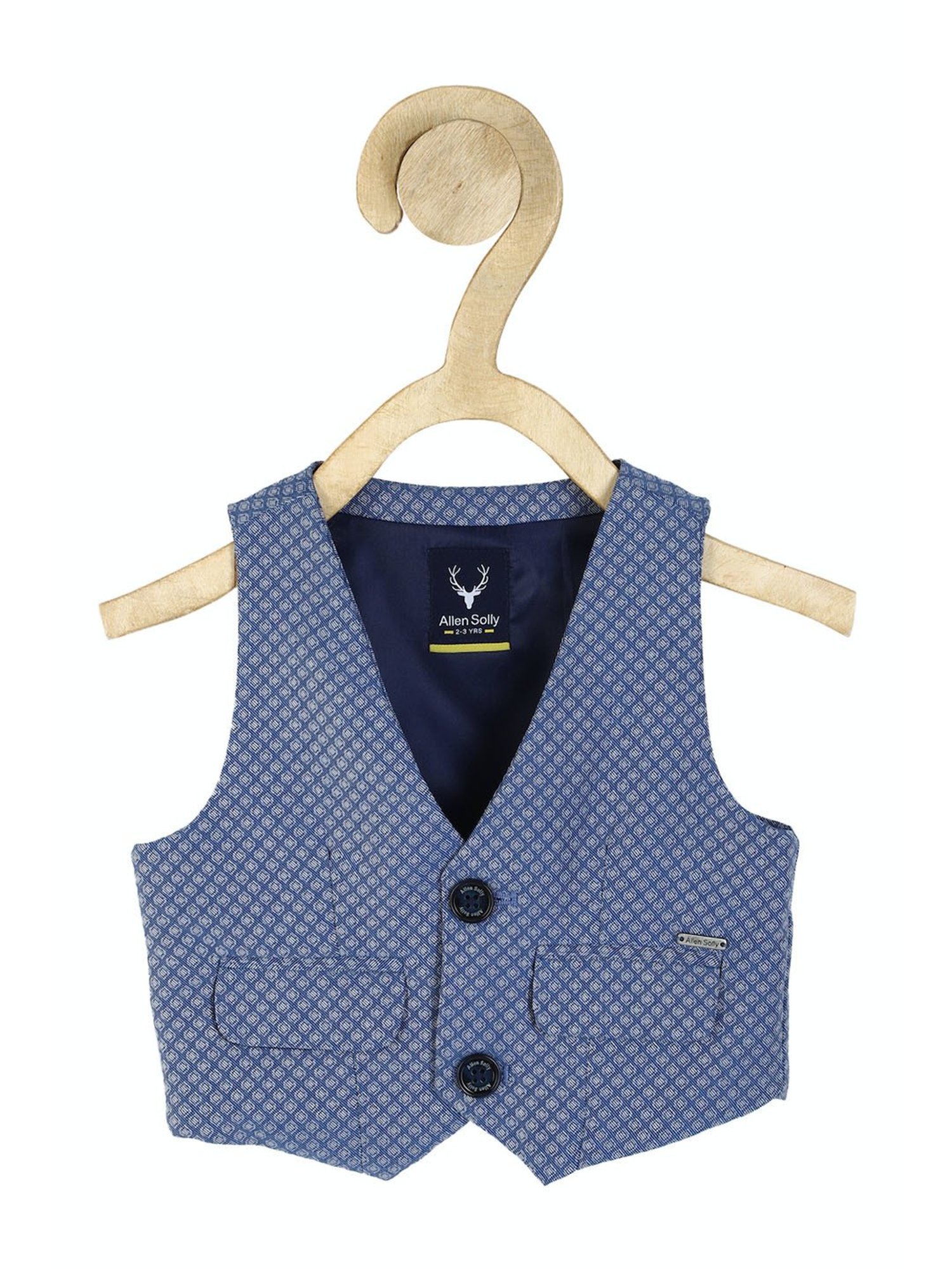 Blue Giraffe Kids Maroon Solid  Blazer