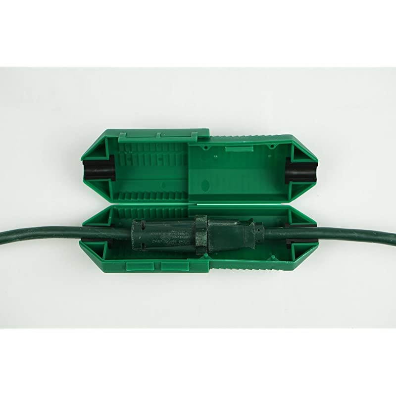 Green Extension Cord Safety Cover with WaterResistant Seal for Cord Fastening Cord Retention and Management