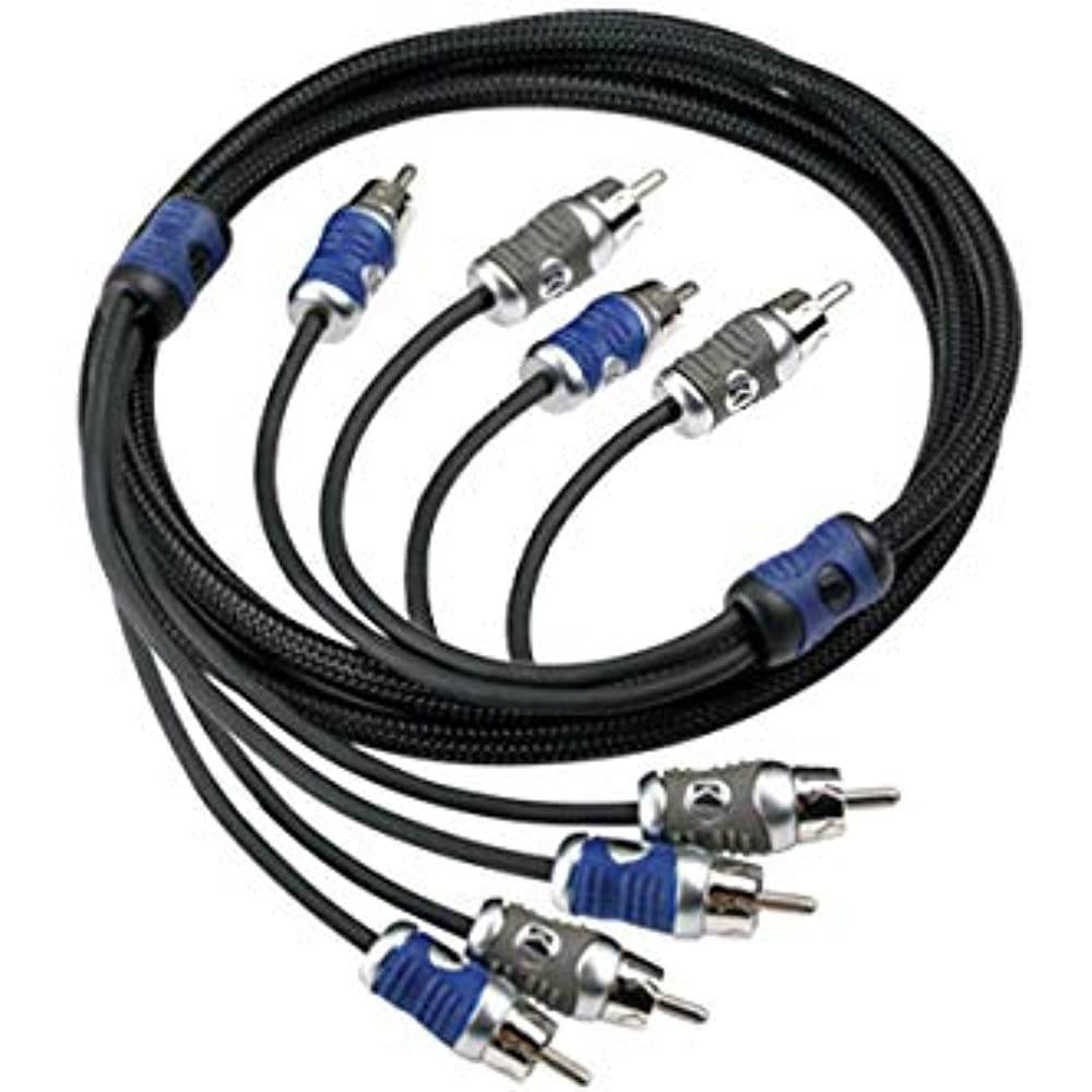 Kicker 46QI44 Car Audio 13 Foot Amp Amplifier 4 Channel Stereo RCA Cable QI44