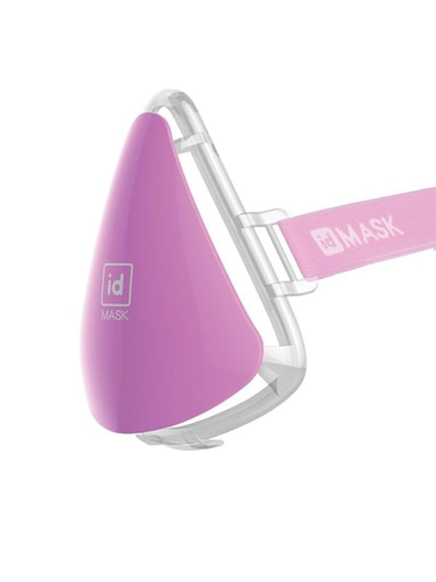 idMASK Pink Reusable Mask Shield With Headstrap
