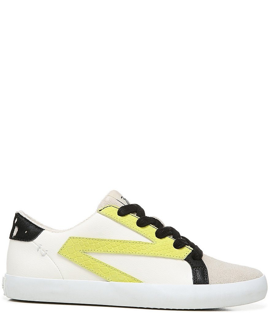 Kendall + Kylie Women's Anthracite Leopard EZORA 2.0 Low Top Lace Up Multi Sneakers