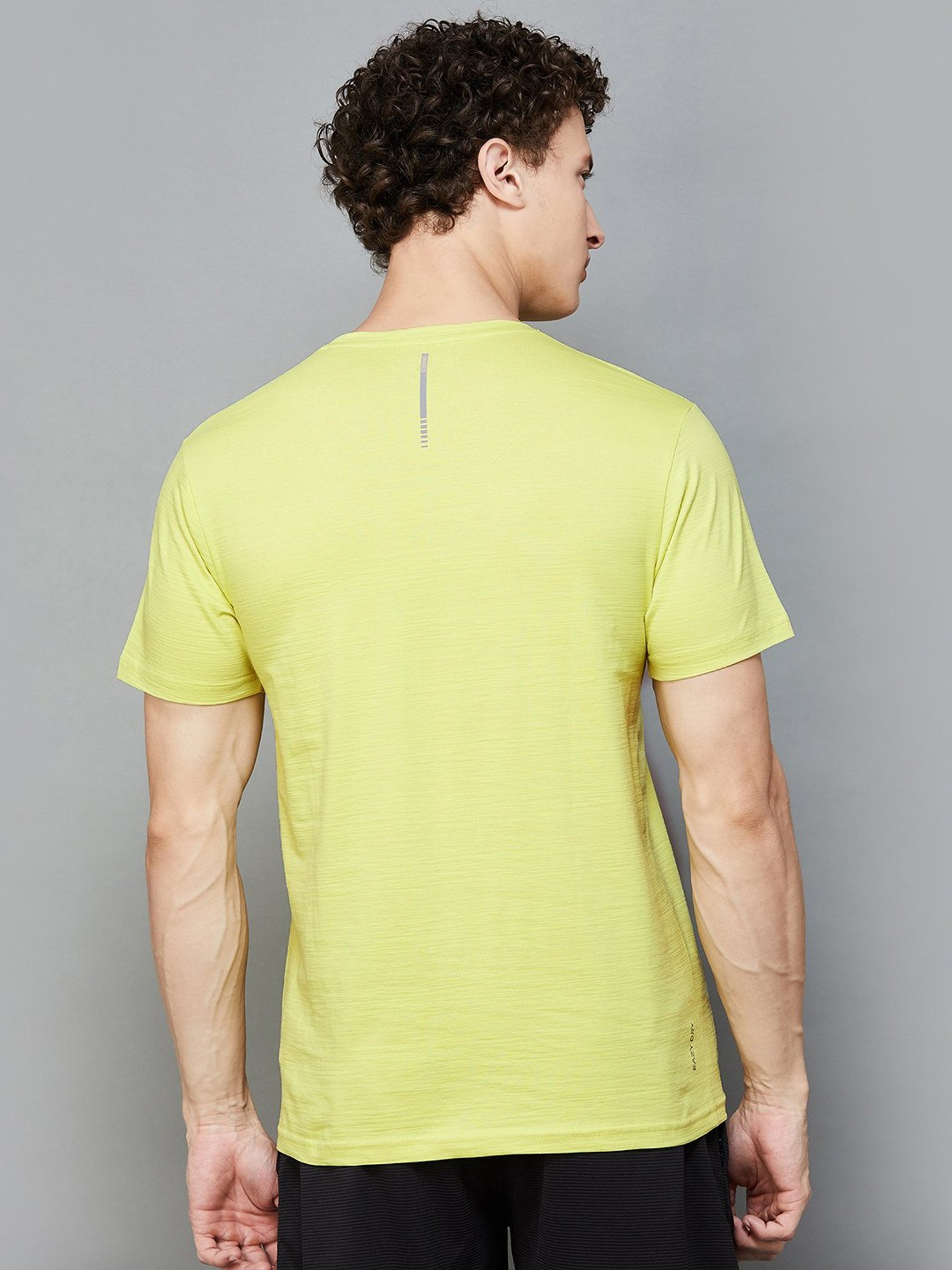 Fame Forever by Lifestyle Neon Green Regular Fit Sports T-Shirt