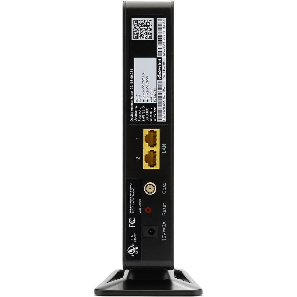 Actiontec 802.11ac WiFi Network Extender with Bonded MoCA - 2.40 GHz, 5 GHz - MIMO Technology - 2 x Network (RJ-45)