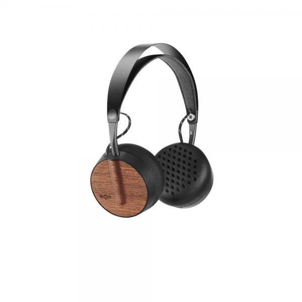 House Of Marley Buffalo Soldier BT On-Ear Bluetooth Headphones with Mic, Black, EM-JH091-SB