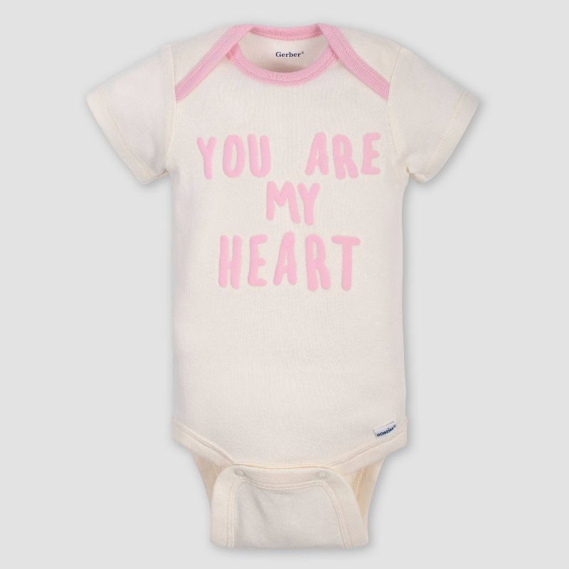 Lamaze Baby Girls' Organic 4pc Bodysuit Gift Set - Pink Newborn